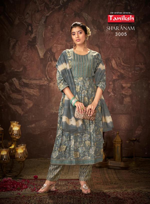 Taniksh Sharanam Vol 03 Kurti Bottom With Dupatta Collection